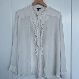 COPY - Ann Taylor Ruffle Front Blouse